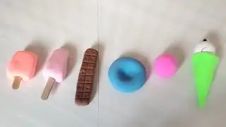 Clay ice cream, chocolate || clay art at home 