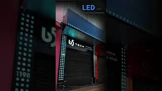 B5 TECH _ Fachada LED com Sequenciamento #led  #ledlights #depaulaletreiros #piracicaba