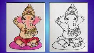 Drawing & Colouring | Lord Ganesha's Blessings Of Bliss