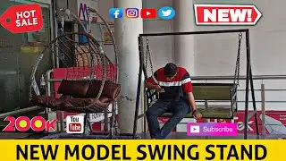 metal swing stand|latest model outdoor design