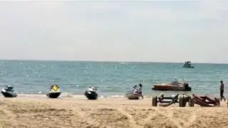 Enjoy to play jet ski at the patong beach, phuket, thailand.
