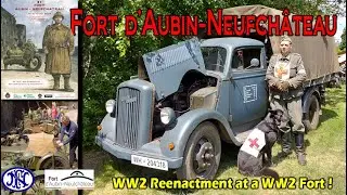 WW2 Reenactment event on the WW2 Fort d'Aubin Neufchâteau ! + a collection of rare FN motorcycles !