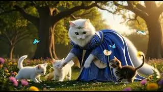 Mama Cat&rsquo;s Perfect Day: Wake Up, Breakfast, Park Playtime & Cozy Nap with Kittens! 🐱💕