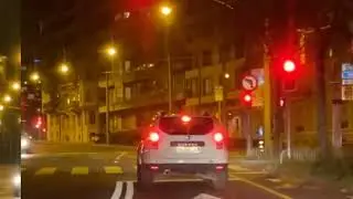 Switzerland Car Geneva Night Driving