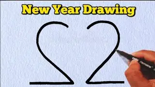 How to draw beautiful drawing from number 22 /Cute teddy bear drawing for beginners/ 2026 drawing
