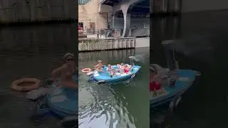 Cool hen party on the Thames