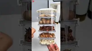 Spice Storage Boxes Onion Ginger Garlic Fresh-keeping Box, Food Sealing Moisture-proof boxes/#shorts