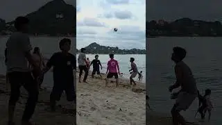 Волейбольный футбол! #travel #nature #sports #football #volleyball #thailand #beach #жизнь #свобода