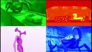 🎶 Tiles Hop EDM Rush MONSTER SCHOOL BUS 🆚 TRAIN EATER 🆚SIREN HEAD 🆚 LIGHTNING McQUEN