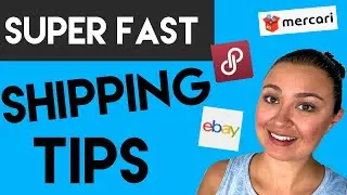 How to Ship on Poshmark eBay & Mercari 2019 (FAST)- 4 Efficiency Hacks