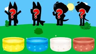 Bluey And Friends Dress Up & Learn Colors!  Kids Coloring with Bluey & Friends