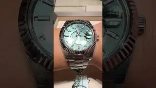 Rolex Sky-Dweller - Mint Green Magic! #watch #rolex #luxurywatches