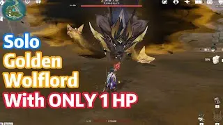 Xiao | 1 HP Solo Golden Wolflord Boss Fight [New Boss Guide]