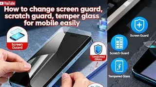 🌀How to change screen/scratch guard, tempered glass for mobile by own✅️ #tamilthunders #foryou #tech