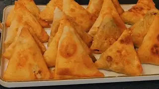 احلي عجينه سمبوسه راح تعمليها بالبيت مع الحشوه  
