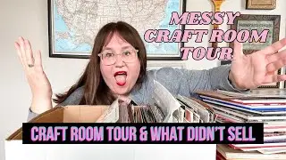 Craft Room Tour & What Didn't Sell in My Destash (Flosstube Extra)