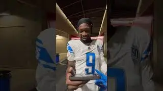 Jameson Williams REACTS to his touchdown catch vs. the Buccaneers | Detroit Lions #shorts