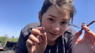 ASMR Smoking on the Warehouse Roof
