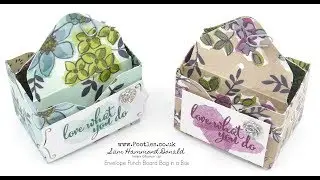 Мастер-класс по изготовлению конверта-сумки Stampin' Up! с использованием доски для перфорации Sh...