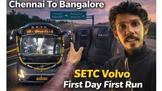 SETC Volvo 9600 First Day First Run | #setcvolvo #Chennai #Bangalore