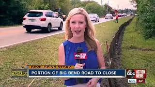 Big Bend Road to shut down next week, expected to impact traffic in Riverview area