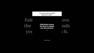 FAITH: THE REMINDER OF WHO CONTROLS THE TEMPEST | #shorts #motivation #quotes #viral #trending #fyp
