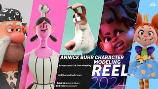 3D Character Modeling Demo Reel 2024 - Annick Buhr