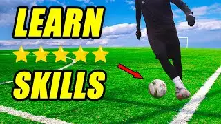 LEARN THESE 5 ⭐ STAR FOOTBALL SKILLS #football #soccer #footballskills #freestyle #skills