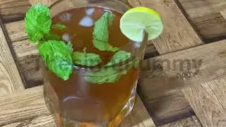 Homemade Lemon Ice Tea #lemonicetea #icetea #lemonicedtea #summercooler #summerdrinks #summercoolers