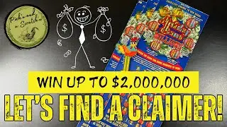 WIN UPTO $2,000,000 LET's FIND A CLAIMER $30 Holiday Bonus Millions Ohio Lottery Scratch Off Tickets