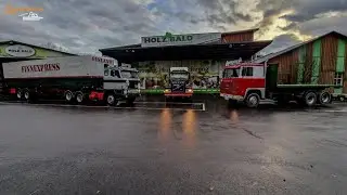 Die Volvo und Scania Oldtimer LKW der Firma Holz Bald, Kreuztal-Ferndorf. F88, N1225, 140 S-U-P-E-R