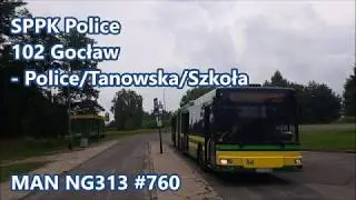 SPPK Police - linia 102, MAN NG313 #760