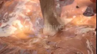 Male Footsteps in Sand
