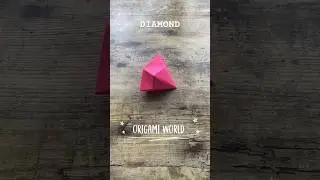 ORIGAMI DIAMOND EASY TUTORIAL CRAFT | DIY DIAMOND ORIGAMI PAPER INSTRUCTIONS | JEWELRY ORIGAMI ART