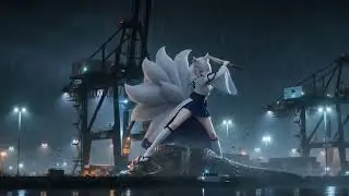 Giantess clean her playground [Azurlane: Kaga, Tosa]