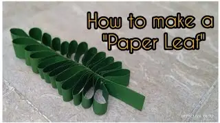 How to make a Paper Leaf | DIY Paper Leaf | Paper Leaf Ideas | Aleena's Craft World
