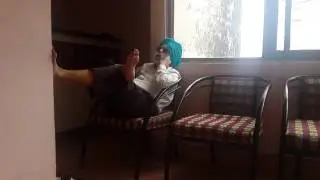 Old man sleeping