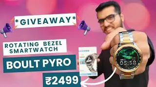 Boult Pyro Rotating Bezel Smartwatch Review Hindi | Smartwatch Giveaway | Best Smartwatch Under 3000