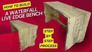 EASY Waterfall Bench Build|DIY