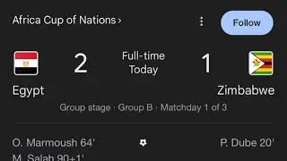 Egypt vs Zimbabwe 2-1 commentary | Prince Dube | Marmoush | Mo Salah | AFCON| Football Insight