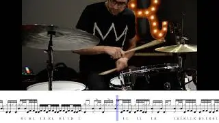 Mark Guiliana -  Drum Tricks Drum Groove Solo (with transcription)
