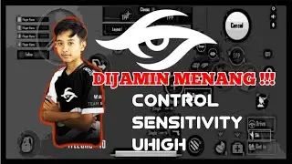 TEAM SECRET UHIGH SENSIVITY AND CONTROL SETTING FOR PMWL | PUBG MOBILE