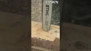Насадка для бензопилы для сверления отверстий в бревне