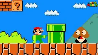 Super Mario Bros., But Mario Can't Touch the Color GREEN