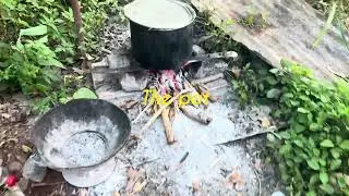 Exploring Jamaican Forest to find food for cooking