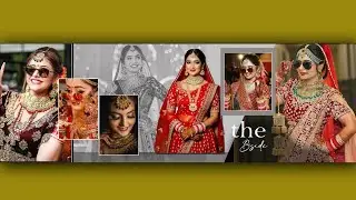 Wedding Album Design in photoshop 2026 || 12&times;36 साइज का Wedding Album Cover Designing।