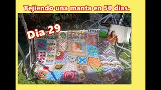#dia 29 Como tejer una manta en 50 días corazon a crochet mp4 GRANNYS ,CUADRADITOS A CROCHET