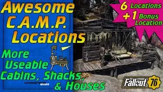 Awesome C.A.M.P. Locations with Houses, Shacks, and Cabins | Fallout 76