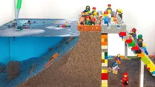 Dam Breach Experiment - Will This Flood Break LEGO Dam? New Lego Dam Disaster
