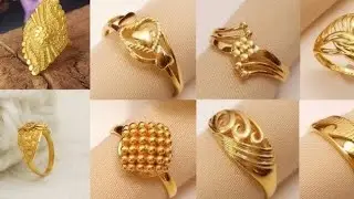 Trending gold ring design / most beautiful gold ring design for women #goldring #trending 